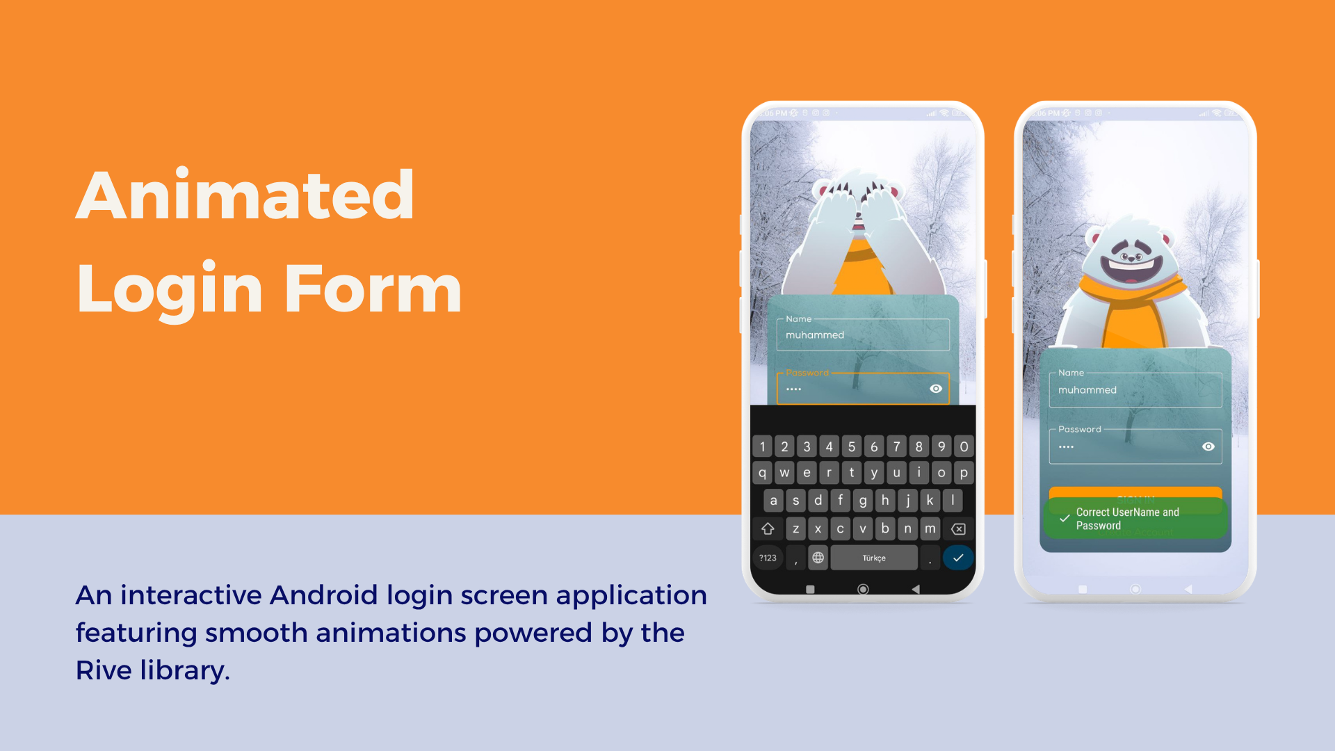 Animated Login Form