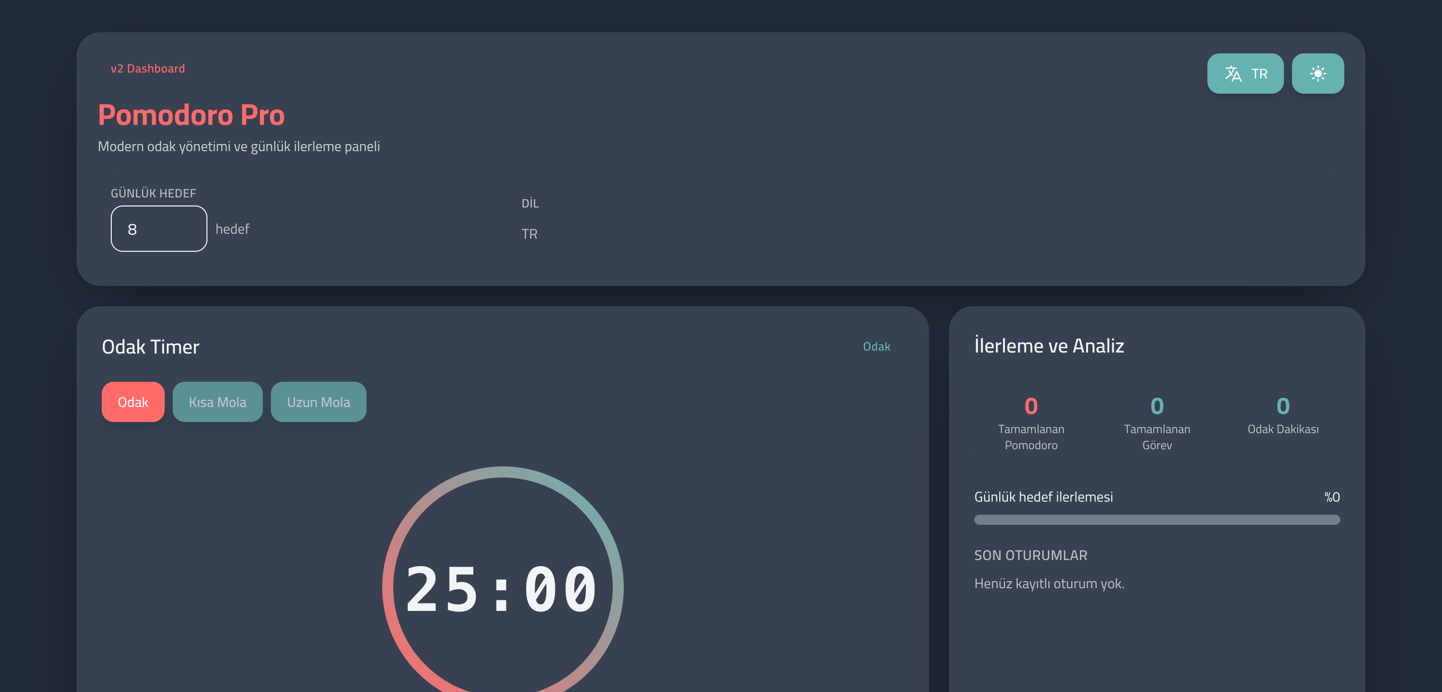 Pomodoro Web App
