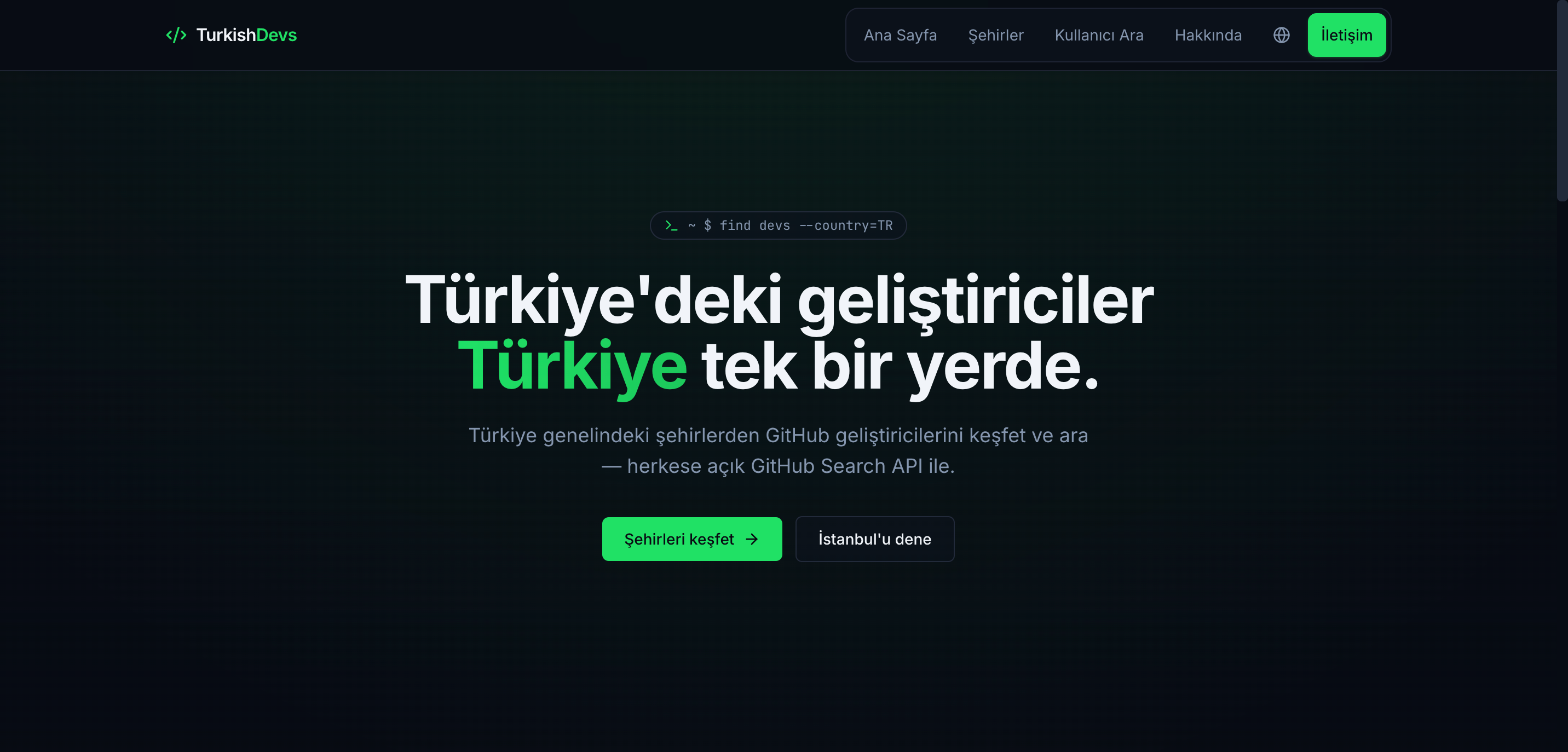 Turkish Developers Portal